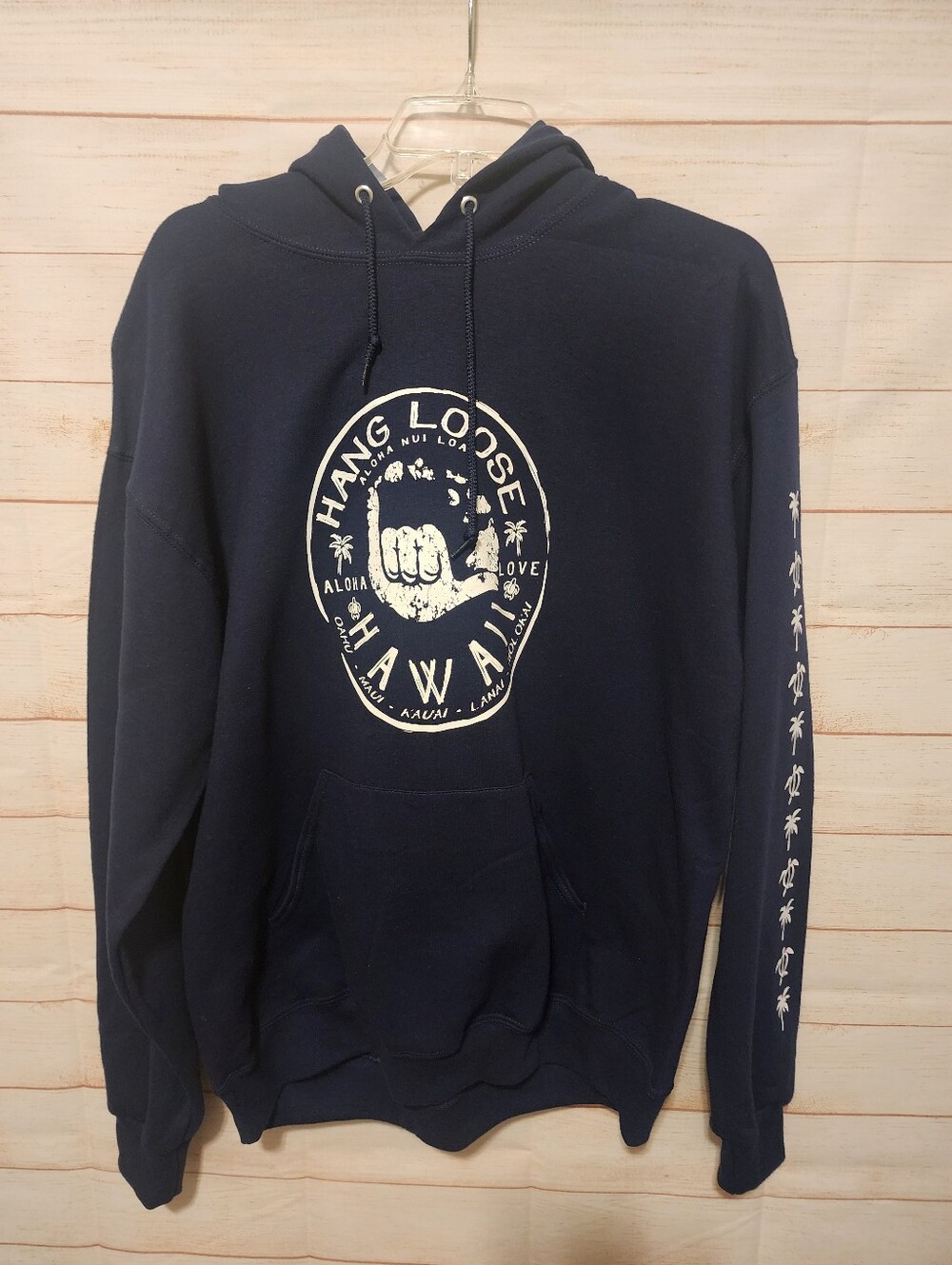 Navy "Hang Loose Hawaii" Graphic Hoodie - Men